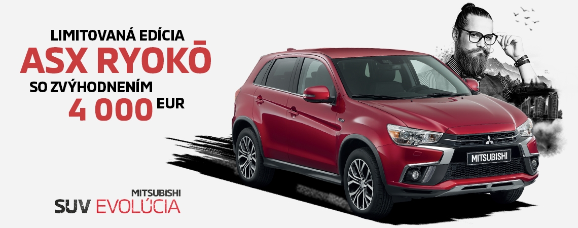 Mitsubishi ASX RYOKO už za 17 690 EUR! Mitsubishi ASX RYOKO už za 17 690 EUR!