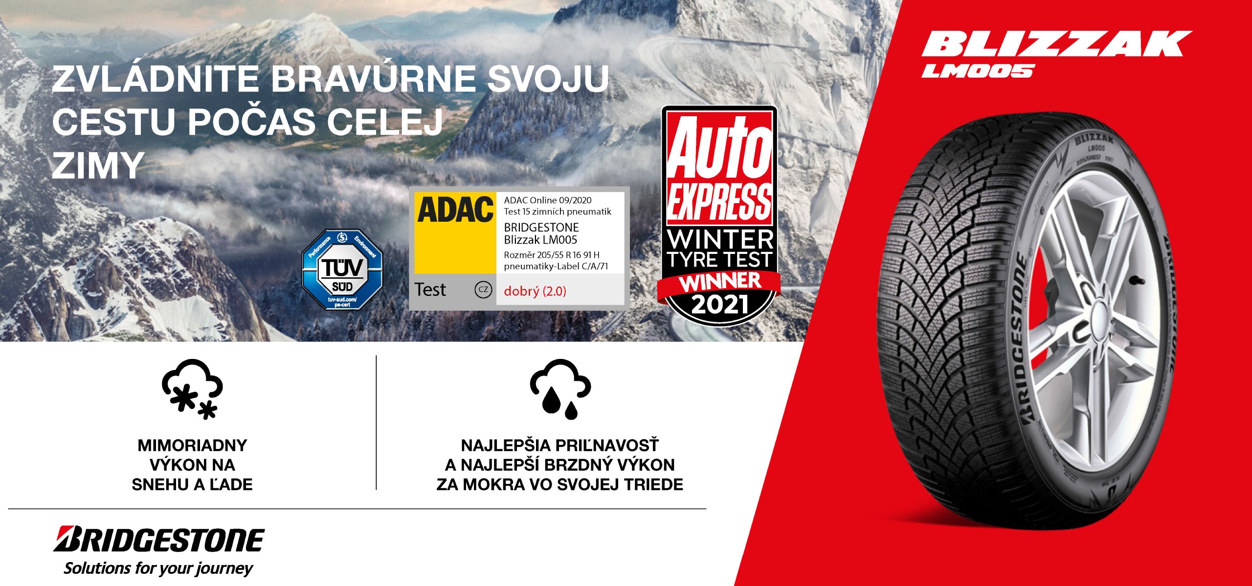 Zimné pneumatiky Bridgestone